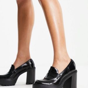 Madden Girl Kassidy Patent Platform Loafers size 8